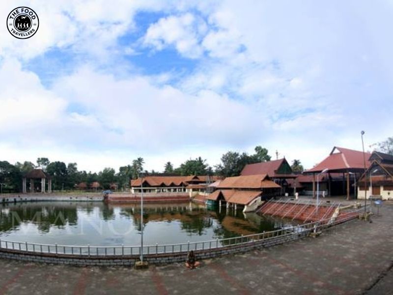 An image of Ambalapuzha Krishna Temple, featuring its traditional Kerala-style architecture and sacred ambiance.