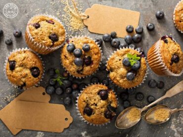Delicious Vegan Blueberry Muffins made with plant-based ingredients, offering a fluffy, moist texture and bursting with sweet blueberries. Perfect for a dairy-free, egg-free snack or breakfast treat!